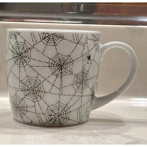 Now Designs  Halloween Black Spider Web Design Mug